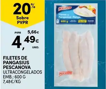 Continente Filetes de pangasius pescanova promoção