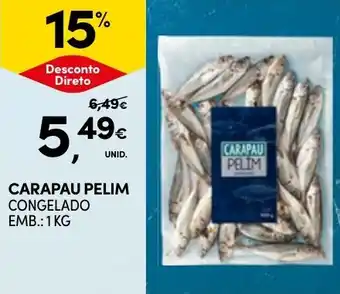 Continente Carapau pelim congelado promoção