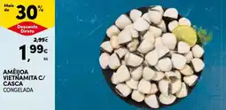 Continente Amêijoa vietnamita c/ casca congelada promoção
