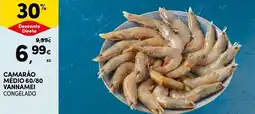 Continente Camarão médio 60/80 vannamei congelado promoção