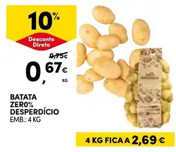 Continente Batata zero% desperdício promoção