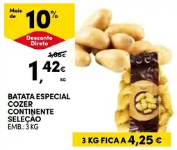 Continente Batata especial cozer continente seleção promoção
