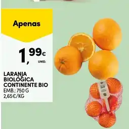 Continente Laranja biológica continente bio promoção