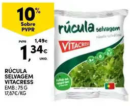 Continente Rúcula selvagem vitacress promoção