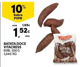 Continente Batata doce vitacress promoção