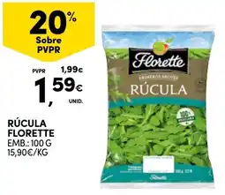 Continente Rúcula florette promoção