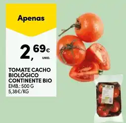 Continente Tomate cacho biológico continente bio promoção