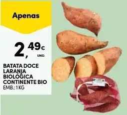 Continente Batata doce laranja biologica continente promoção