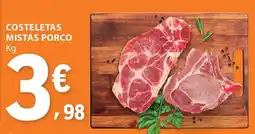 E.Leclerc Costeletas mistas porco promoção