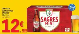 E.Leclerc Cerveja com álcool sagres promoção