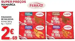 E.Leclerc Folhados de salsicha promoção