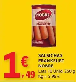 E.Leclerc Salsichas frankfurt nobre promoção