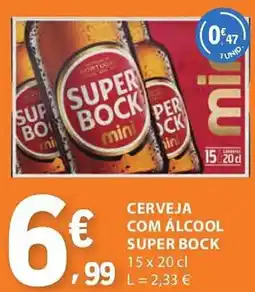 E.Leclerc Cerveja com álcool super bock promoção