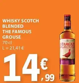 E.Leclerc Whisky scotch blended the famous grouse promoção