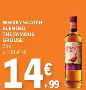 E.Leclerc Whisky scotch blended the famous grouse promoção
