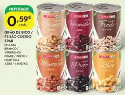 Spar Grão de bico/ feijão cozido spar promoção