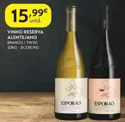 Spar Vinho reserva alentejano promoção