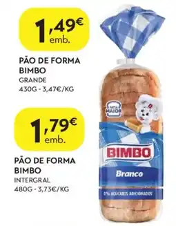 Spar Pão de forma bimbo grande promoção