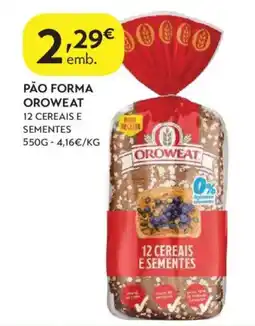 Spar Pão forma oroweat promoção