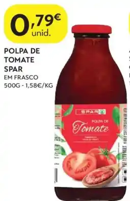 Spar Polpa de tomate spar em frasco promoção