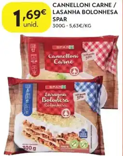 Spar Cannelloni carne / lasanha bolonhesa spar promoção