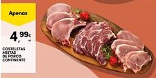 Continente Costeletas mistas de porco continente promoção