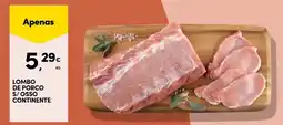 Continente Lombo de porco s/osso continente promoção
