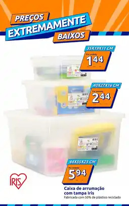 Action Caixa de arrumação com tampa Iris promoção