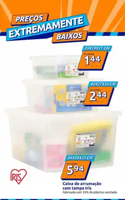 Action Caixa de arrumação com tampa Iris promoção