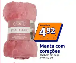 Action Manta com corações promoção