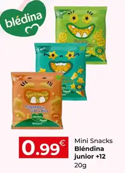 Miranda Supermercados Mini Snacks Bléndina junior +12 promoção