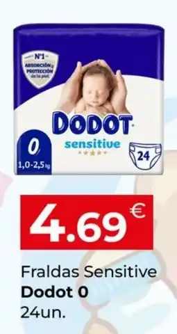 Miranda Supermercados Fraldas Sensitive Dodot 0 promoção