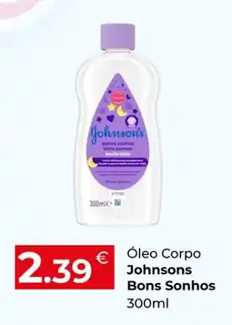Miranda Supermercados Óleo Corpo Johnsons Bons Sonhos promoção