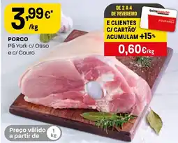 Intermarché Porco Pá York c/ Osso e c/ Couro promoção