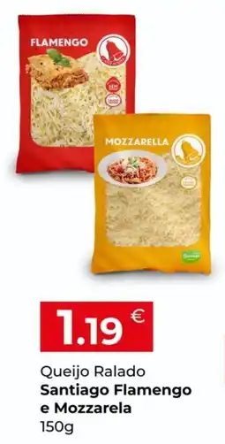 Miranda Supermercados Queijo Ralado Santiago Flamengo e Mozzarela promoção