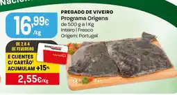 Intermarché Pregado de viveiro Programa Origens promoção