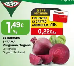 Intermarché Beterraba s/rama Programa Origens promoção