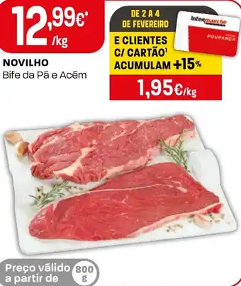 Intermarché Novilho Bife da Pá e Acém promoção