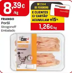 Intermarché Frango porsi strogonoff embalado promoção