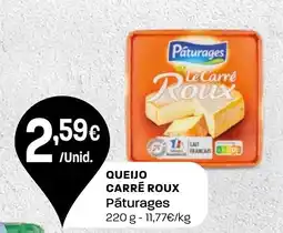 Intermarché Queijo carré roux Pāturages promoção