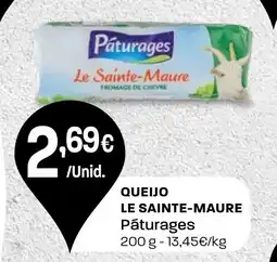 Intermarché Queijo le sainte-maure Pāturages promoção