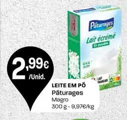 Intermarché Leite em pó Pāturages promoção