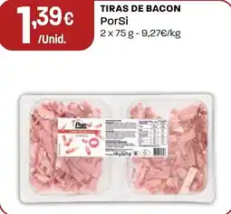 Intermarché Tiras de bacon PorSi promoção
