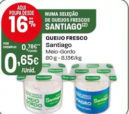 Intermarché Queijo fresco Santingo promoção