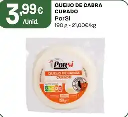 Intermarché Queijo de cabra curado porsi promoção