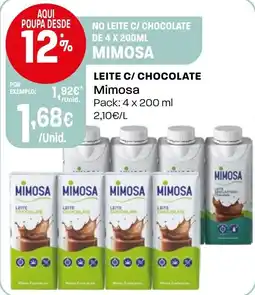 Intermarché Leite c/ chocolate Mimosa promoção