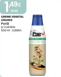Intermarché Creme vegetal líquido PorSi promoção