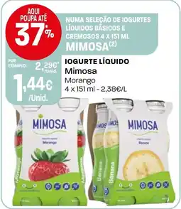 Intermarché Iogurte líquido Mimosa promoção