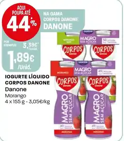 Intermarché Iogurte líquido corpos danone promoção