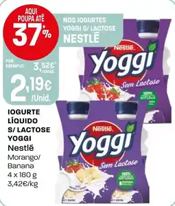 Intermarché Iogurte líquido s/lactose yoggi Nestlé promoção
